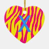 Pop Zebra Keramisch Ornament (Voorkant)