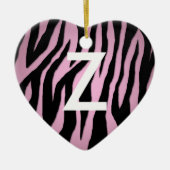 Pop Zebra Keramisch Ornament (Voorkant)