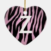 Pop Zebra Keramisch Ornament (Achterkant)