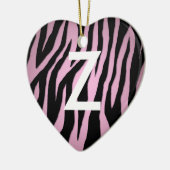 Pop Zebra Keramisch Ornament (Links)