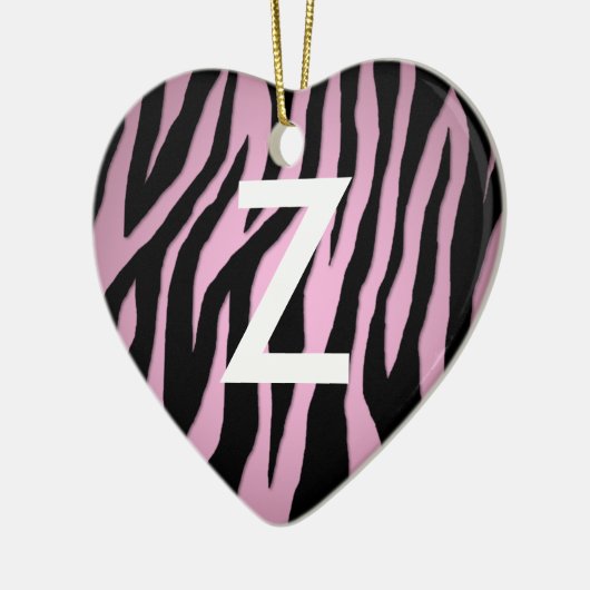 Pop Zebra Keramisch Ornament (Links)
