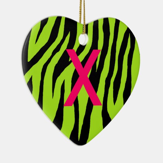 Pop Zebra Keramisch Ornament (Rechts)