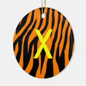 Pop Zebra Keramisch Ornament (Links)