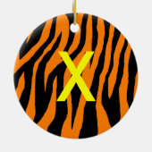 Pop Zebra Keramisch Ornament (Achterkant)