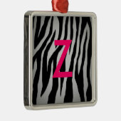 Pop Zebra Metalen Ornament (Rechts)