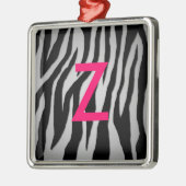 Pop Zebra Metalen Ornament (Links)