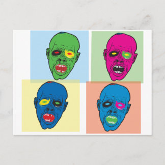 pop zombie briefkaart