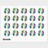 Pop Zombie Ronde Sticker (Vel)