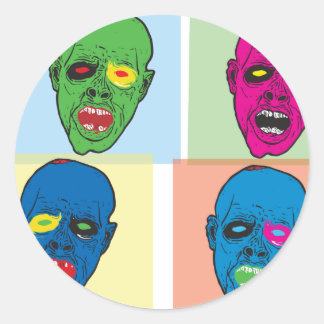 Pop Zombie Ronde Sticker