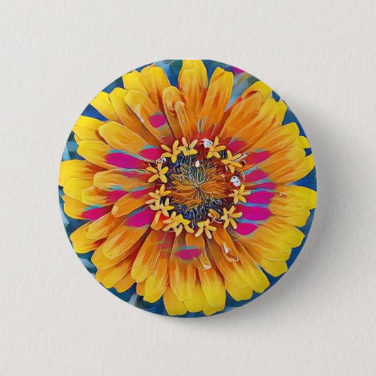 Pop zomerventilator ronde button 5,7 cm (Voorkant)