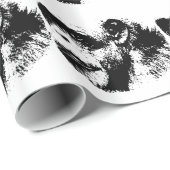 Pop zwart-wit cadeaupapier (Rol Hoek)