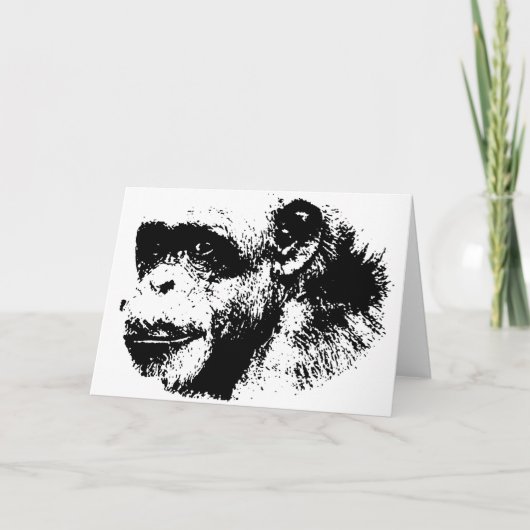 Pop zwart-wit kaart (Voorkant)