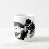 Pop zwart-wit koffiemok (Center)