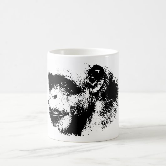 Pop zwart-wit koffiemok (Center)