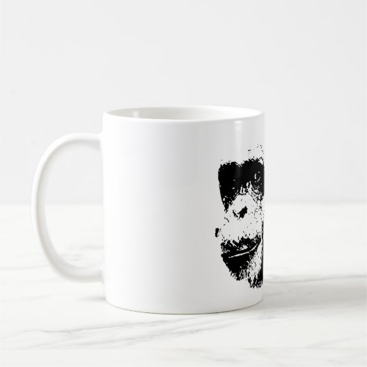 Pop zwart-wit koffiemok (Links)