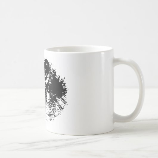 Pop zwart-wit koffiemok (Rechts)