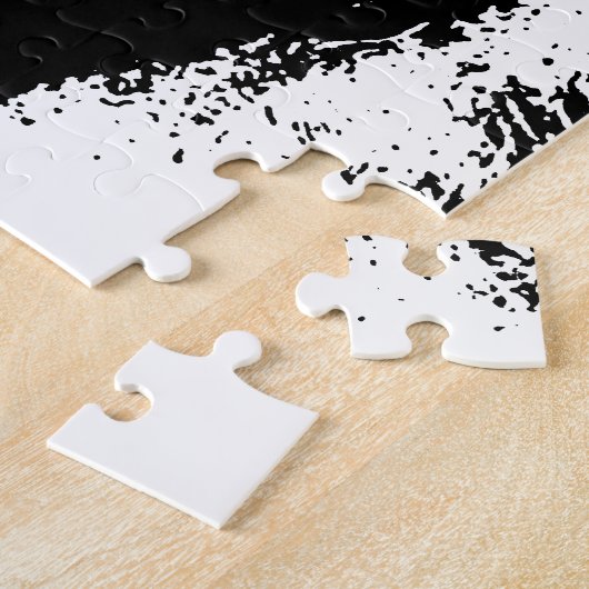 Pop zwart-wit legpuzzel (Zijkant)