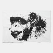 Pop zwart-wit theedoek (Horizontaal)