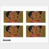 PopArt Billy Rechthoekige Sticker (Vel)