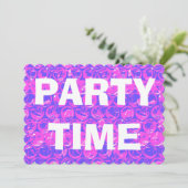 Popart bubbelplastic huisverwarmingsfeest uitnodig kaart (Staand voorkant)