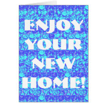 Popart bubbelverpakkings huisverwarmingskaart