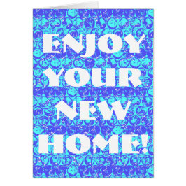 Popart bubbelverpakkings huisverwarmingskaart