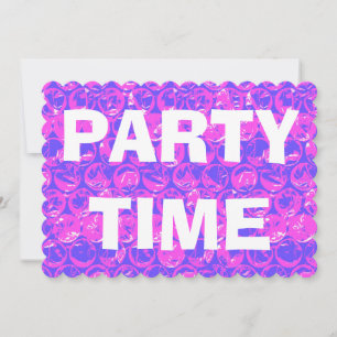 Popart bubbelverpakkingshuis verwarmingsfeest uitn kaart