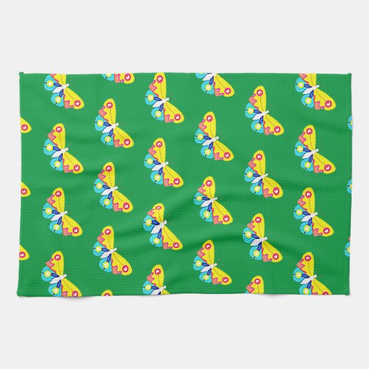 PopArt Butterfly Theedoek (Horizontaal)