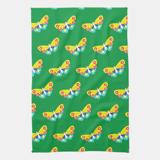 PopArt Butterfly Theedoek (Verticaal)