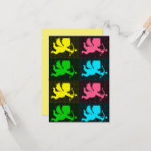 PopArt Cupids Kaart (Voorkant / Achterkant in situ)