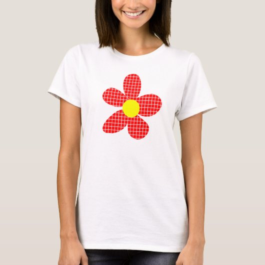 Popart Flower - Gepersonaliseerd T-shirt (Voorkant)