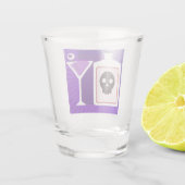 PopArt Halloween Cocktail Shot Glas (Achterkant)