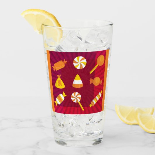 PopArt Halloween Snoep Glas (Voorkant ijs)