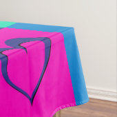 Popart harten tafelkleed (Voorbeeld)