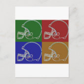 PopArt Helmet Briefkaart (Voorkant)