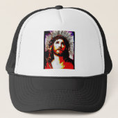 PopArt Jesus Trucker Pet (Voorkant)
