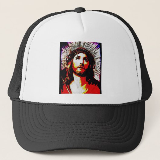PopArt Jesus Trucker Pet (Voorkant)