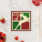 Popart kerst herten servetten (Insitu)