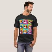 popart kogelvis t-shirt (Voorkant volledig)