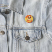 Popart ontwerp, Retro geïnspireerd Ronde Button 3,2 Cm (In situ)