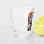 PopArt Paaskonijntjes Shot Glas (Links)