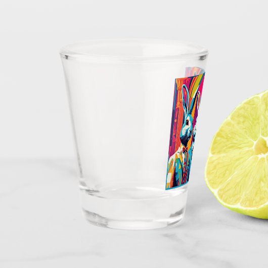 PopArt Paaskonijntjes Shot Glas (Links)