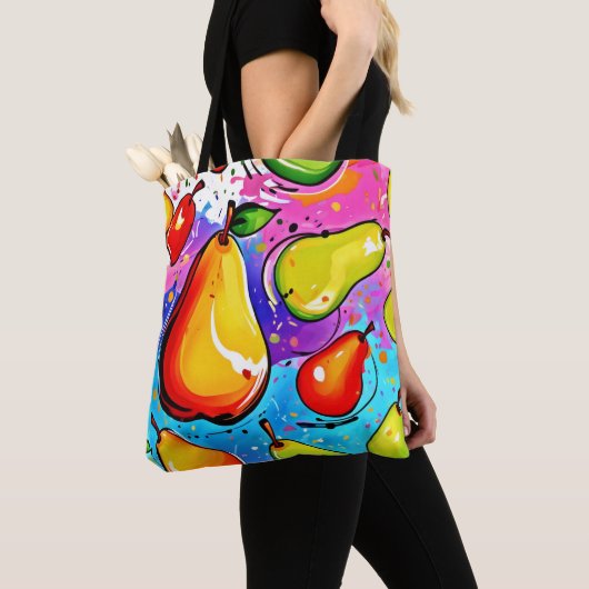 Popart peren tote bag (Dichtbij)