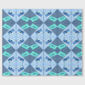 PopArt Polka Dot Cassettes - Blauwpapier voor het  Cadeaupapier (Vlak)
