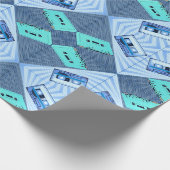 PopArt Polka Dot Cassettes - Blauwpapier voor het  Cadeaupapier (Hoek)