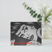 Popart Postcard Briefkaart (Staand voorkant)