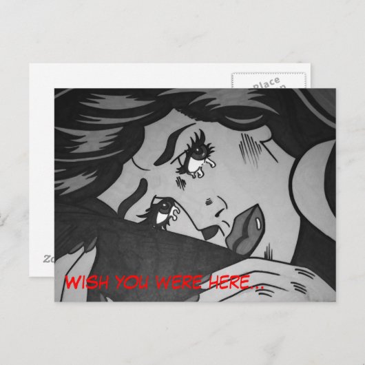 Popart Postcard Briefkaart (Voorkant / Achterkant)