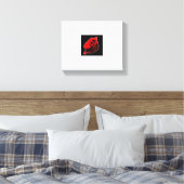 PopArt Roos Print (Insitu (Slaapkamer))