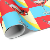 PopArt Santa Martini Cadeaupapier (Rol Hoek)