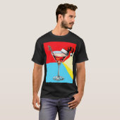 PopArt Santa Martini T-shirt (Voorkant volledig)
